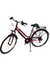 ÜMİT 2833 VENTURA L KADIN ŞEHİR BİSİKLETİ 430H V 28 JANT 21 VİTES BORDO BEYAZ