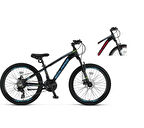 ÜMİT 2451 SOLARIS-M ERKEK DAĞ BİSİKLETİ 310H 2D 24 JANT 21 VİTES SİYAH KIRMIZI