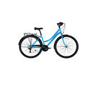BİSAN SMILE Kadın ŞEHİR BİSİKLETİ 44CM V 26 JANT 7 VİTES MAVİ SİYAH
