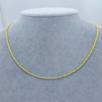 Yeni Sezon 22 Ayar Altın Kaplama Paslanmaz Çelik Burgu Zincir Kadın Kolye