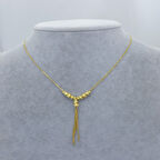 Yeni Sezon Vip Özel Seri 22 Ayar Altın Kaplama Paslanmaz Çelik Dorika'lı Sallantı'lı Kadın Kolye