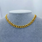 Yeni Sezon Vip Özel Seri 22 Ayar Altın Kaplama Paslanmaz Çelik Örgü Model Kadın Kolye