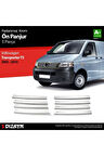 Vw T5 Transporter 2003-2010 Krom Ön Panjur Çıtası 8 Prç. Çelik