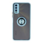 Vivo Y11s Kılıf Montreal Yüzüklü Silikon Kapak - Buz Mavi