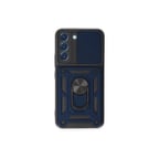 Samsung Uyumlu Galaxy S23 Kılıf Pars Lens Yüzüklü Silikon - Lacivert
