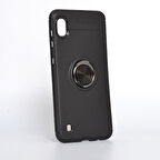 Samsung Galaxy A10 Kılıf Yüzüklü Şık Premium Silikon Kapak RCV/Ravel