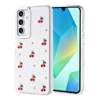 Samsung Galaxy A16 Kılıf Şeffaf Yapılı Sert Mini 3D Figürlü Şık Silikon Kapak RCV/Kutup