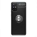 Samsung Galaxy A31 Kılıf Yüzüklü Şık Premium Silikon Kapak RCV/Ravel