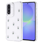 Samsung Galaxy A36 Kılıf Şeffaf Yapılı Sert Mini 3D Figürlü Şık Silikon Kapak RCV/Kutup