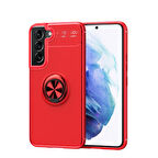 Samsung Galaxy S22 Kılıf Yüzüklü Şık Premium Silikon Kapak RCV/Ravel