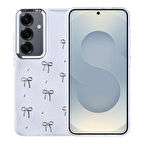 Samsung Galaxy S24 Kılıf Şeffaf Yapılı Sert Mini 3D Figürlü Şık Silikon Kapak RCV/Kutup