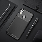 Honor 8A Kılıf El İzi Yapmayan Yüksek Kaliteli Silikondan Üretilmiş Premium Kapak RCV/Negro