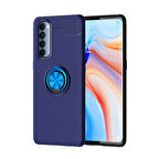 Oppo Reno 4 Pro 4G Kılıf Yüzüklü Şık Premium Silikon Kapak RCV/Ravel