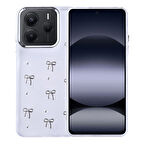 Redmi Note 14 5G Kılıf Şeffaf Yapılı Sert Mini 3D Figürlü Şık Silikon Kapak RCV/Kutup