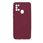 Samsung Galaxy A21S Kılıf Kılıf İçi Kadifeli Esnek Kadifon Lansman Premium Silikon Kılıf