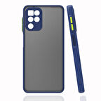 Samsung Galaxy A22 4G Kılıf Kenarları Renkli arkası Mat Rexa Premium Silikon Kapak