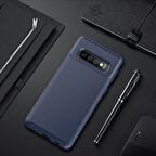 Samsung Galaxy S10 Kılıf Karekarbon Desenli Şık ve Dayanıklı Torvex Premium Silikon Kapak