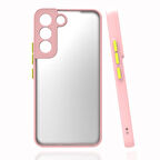 Samsung Galaxy S22 Plus Kılıf Kenarları Renkli arkası Mat Rexa Premium Silikon Kapak