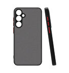 Samsung Galaxy S24 Kılıf Kenarları Renkli arkası Mat Rexa Premium Silikon Kapak