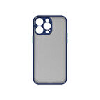 iPhone 14 Pro Kılıf Kenarları Renkli arkası Mat Rexa Premium Silikon Kapak