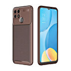 Oppo A15S Kılıf Karekarbon Desenli Şık ve Dayanıklı Torvex Premium Silikon Kapak