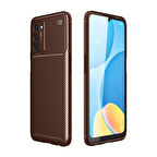 Oppo A55 5G Kılıf Karekarbon Desenli Şık ve Dayanıklı Torvex Premium Silikon Kapak