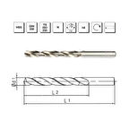 MTE Makina Takım 13.3 mm HSS DIN 338 Silindirik Saplı Matkap Ucu Taşlanmış - B00007001330