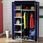 BEZ DOLAP METAL PROFİLLİ TEK YANDAN RAFLI LACİVERT RENK