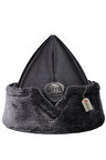 BÖRK, KALPAK, Geleneksel Kayı Alp Şapkası, Siyah, ÇOCUK - 2019