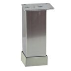 EROĞLU 40X40 ALÜMİNYUM DÜZ KARE AYAK İNOX 15 CM