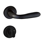 DOĞANLAR BORA MAT SİYAH KAPI KOLU ROZETLİ WC (TK)