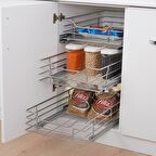 BAGIMSIZ TELESKOPIK FRENLI CEKMECE 60 CM