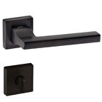 DOĞANLAR TURKUAZ MAT SİYAH KAPI KOLU ROZETLİ WC (TK)