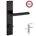 EUROPA MATSİYAH KAPI KOLU AYNALI WC (TK)