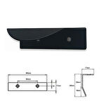 ERKUL SERÇE DÜĞME KULP MAT SİYAH