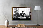 Gazi Mustafa Kemal Atatürk ÖZEL SERİ^# Miyrem  Design Cam Tablo Model: 173