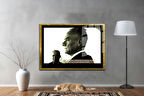 Gazi Mustafa Kemal Atatürk ÖZEL SERİ^# Miyrem  Design Cam Tablo Model: 598