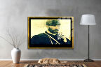 Gazi Mustafa Kemal Atatürk ÖZEL SERİ^# Miyrem  Design Cam Tablo Model: 815