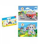 2’li Dot Marker Boyama Kitabı + Mini Dot Marker 6’lı Boya Kalemleri