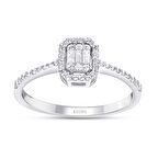 0.27 Karat Baget Pırlanta Yüzük