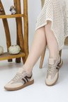 Kadın Sneaker Günlük Spor Ayakkabı Casual Retro Bağcıklı Kaymaz Taban Ortopedik Trend Model