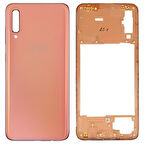 Samsung Galaxy A70  - SM-A705F FULL Kasa Arka Kapak Takım TURUNCU