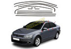 Vw Jetta Siyah Krom Cam Çerçevesi Set 2011 Sonrası