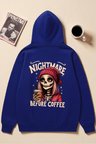 Unisex NıghtMare Baskılı kapüşonlu Sweatshirt