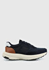 Lacivert Deri Erkek Sneaker
