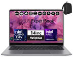 Asus Expertbook P5405CSA-WI7321TBS0D Intel Ultra 7 258V Aı 32GB 256GB SSD Arc 140V Freedos 14" Wqxga 400NIT IPS Taşınabilir Bilgisayar WI7321TBS0D01+ZETTAÇANTA