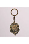 Bakır Rengi Aslan Figürlü Anahtarlık