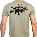 Alfa Tactical Silah Baskılı Tişört Siyah