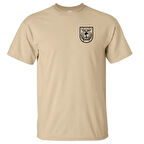 Alfa TSK Küçük Logo Sırtta Bayrak Siyah Baskılı Tişört