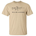 Alfa Tüfek Silüet Baskılı Tişört